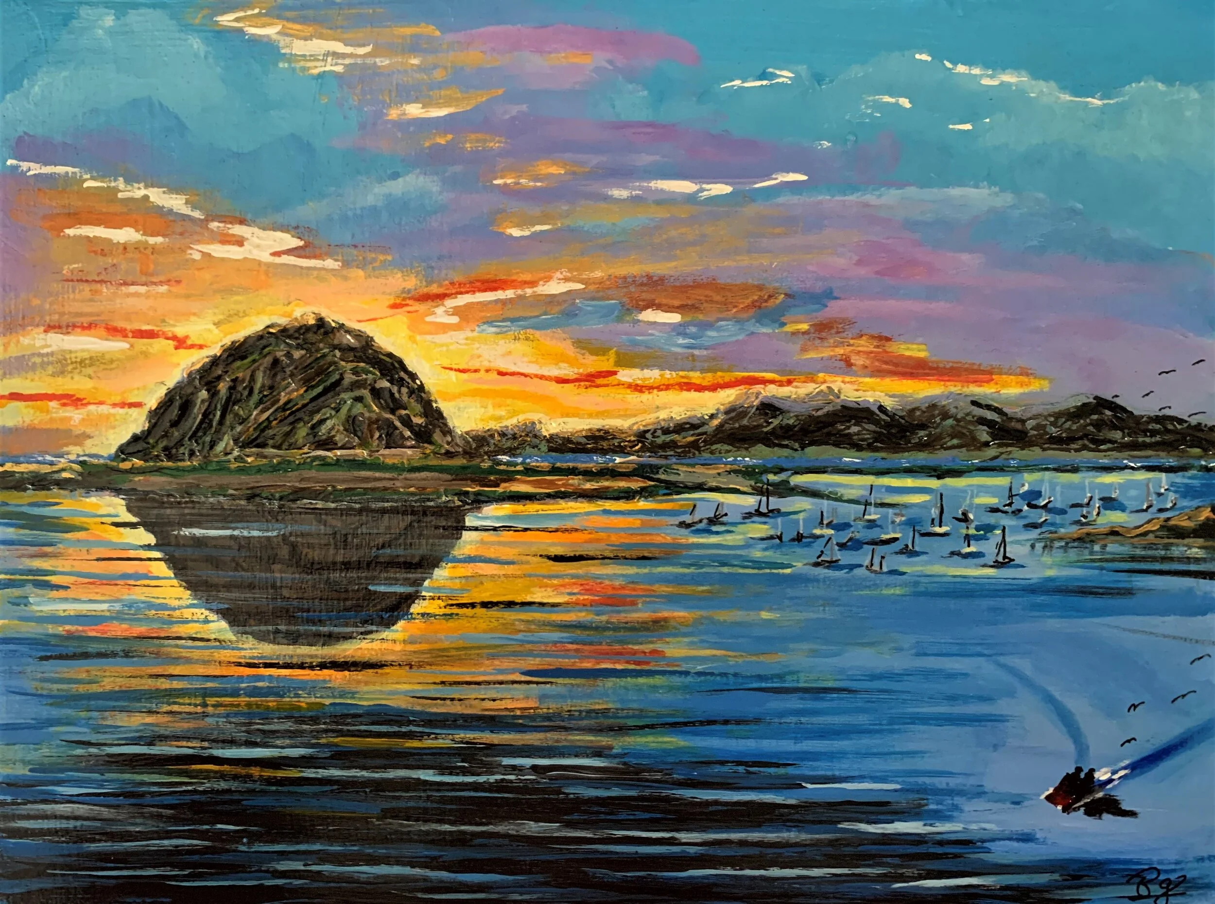 Morro Bay at Sunset — Robert Griffith Art